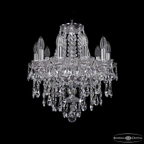 Подвесная люстра Bohemia Ivele Crystal 1415 никель арт. 1415/10/141 Ni