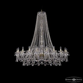 Подвесная люстра Bohemia Ivele Crystal 1411 золото арт. 1411/20/530/h-157 G
