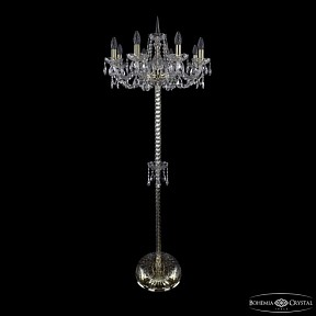 Торшер Bohemia Ivele Crystal 1402 золото арт. 1402T2/8/195-160 G