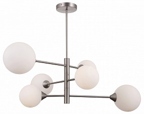 Люстра на штанге Moderli Molecule серый арт. V10840-6P