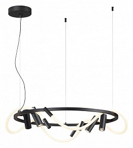 Подвесная люстра Odeon Light Corda черный арт. 4391/55L