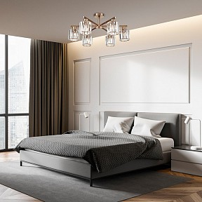 Люстра на штанге Escada Adorn коричневый арт. 692/6P Сopper