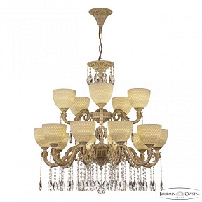 Подвесная люстра Bohemia Ivele Crystal AL7901 белый арт. AL79101/10+5/250/2D A WMG P1 U Wave