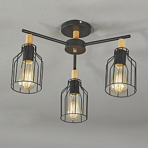 Люстра на штанге Escada Texas черный арт. 469/3PL Black