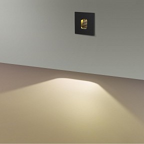Встраиваемый светильник Odeon Light Vitty черный арт. 6650/1WL3