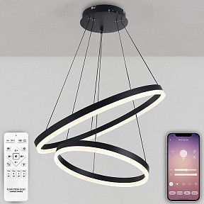 Подвесной светильник Natali Kovaltseva Oreol черный арт. LED LAMPS 81298