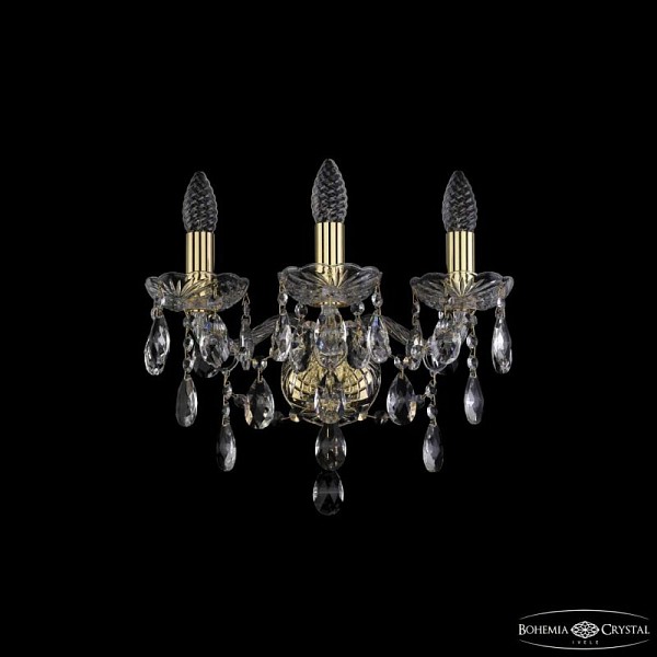 Бра Bohemia Ivele Crystal 1415 золото арт. 1415B/3/141 G