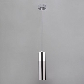 Подвесной светильник Eurosvet Double Topper металл арт. 50135/1 LED хром/черный жемчуг 12W