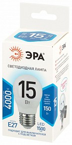 Лампа светодиодная Эра Стандарт  арт. LED P45-15W-840-E27