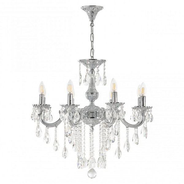 Подвесная люстра Bohemia Ivele Crystal AL7801 никель арт. AL78101/8/210 B NW
