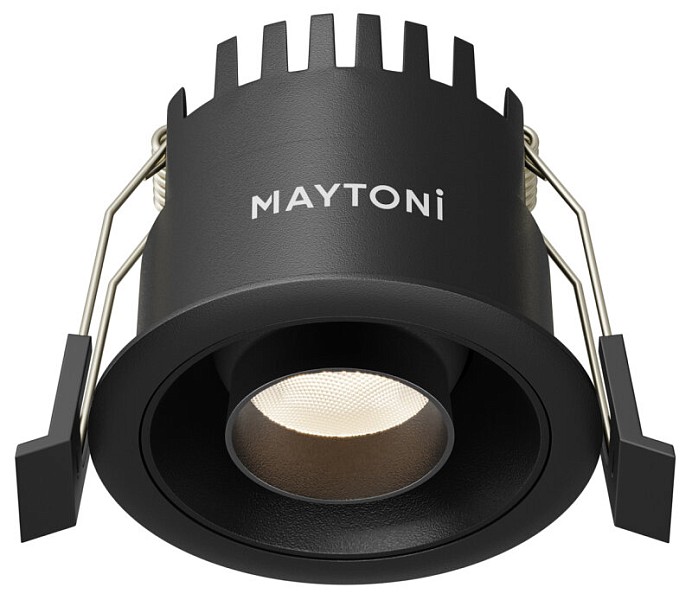 Встраиваемый светильник Maytoni Technical Омут Т черный арт. DL128-10W3K-B