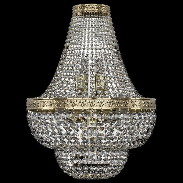 Бра Bohemia Ivele Crystal 1910 золото арт. 19101B/H1/35IV G