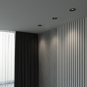 Встраиваемый светильник Elektrostandard Asimo черный арт. a064265