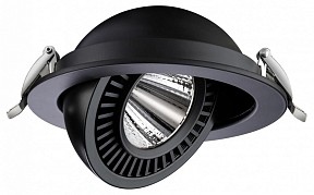 Встраиваемый светильник Novotech Gesso черный арт. 358818