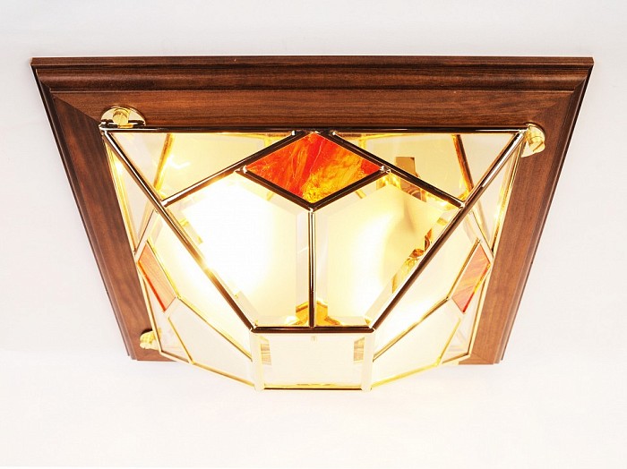 Накладной светильник Doge Luce 1028 золото арт. 1028/2PL-LN.Satinato+R.Rosso GOLD