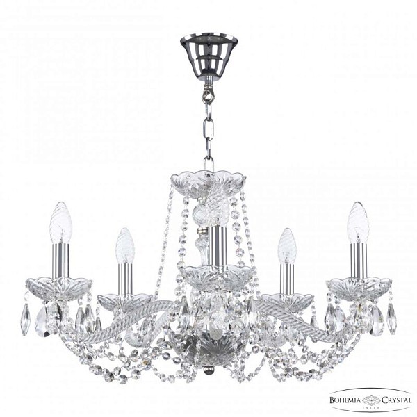 Подвесная люстра Bohemia Ivele Crystal 119 никель арт. 119/5/200 Ni