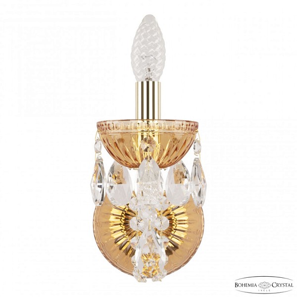 Бра Bohemia Ivele Crystal 5402 золото арт. 5402B/1/141 G Amber/M-1G