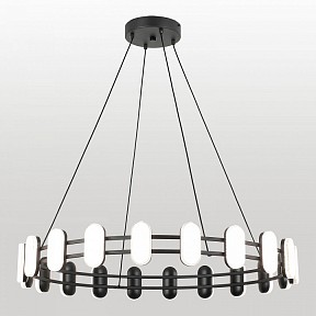 Подвесная люстра Lussole  черный арт. LSP-7496