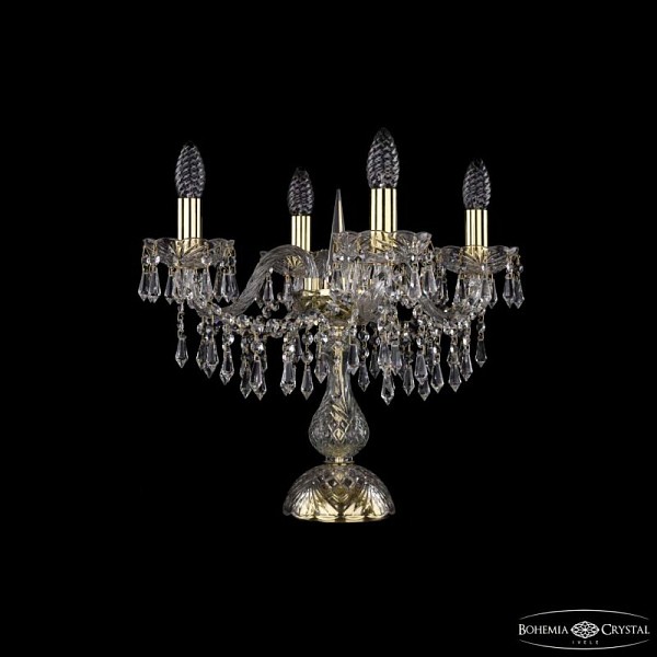 Настольная лампа декоративная Bohemia Ivele Crystal 1403 золото арт. 1403L/4/141-39 G