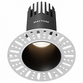 Встраиваемый светильник Maytoni Dip черный арт. DL120-10W-4K-TRS-B