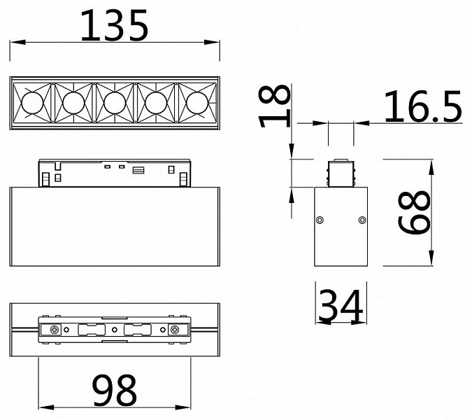 Накладной светильник Maytoni Points белый арт. TR014-2-10W3K-W
