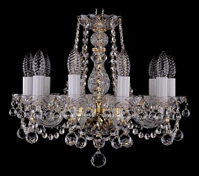 Подвесная люстра Bohemia Ivele Crystal 1402 желтый арт. 1402/10/141/G/Balls