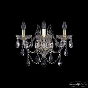 Бра Bohemia Ivele Crystal 1411 золото арт. 1411B/3/160/XL G