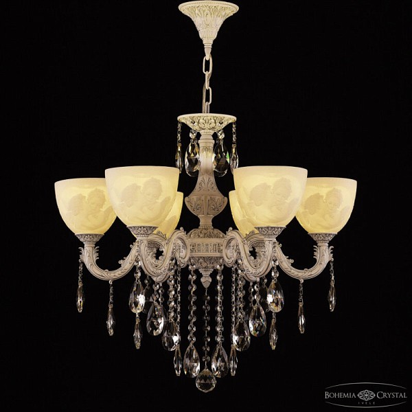 Подвесная люстра Bohemia Ivele Crystal AL7901 белый арт. AL79101/6/175 B WMN P1 U Angel