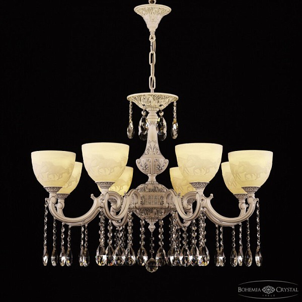 Подвесная люстра Bohemia Ivele Crystal AL7801 белый арт. AL78101/8/250 A WMN P1 U Horse