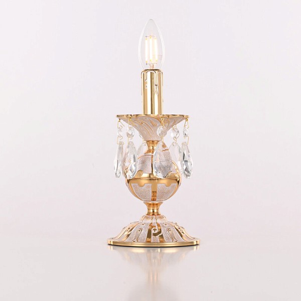 Настольная лампа декоративная Bohemia Ivele Crystal AL77 золото арт. AL77500L/1-23 GW