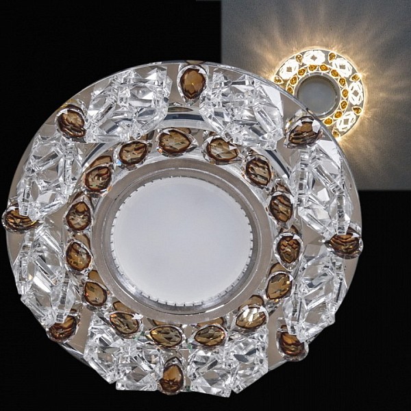 Встраиваемый светильник Reluce  хром арт. 22093-9.0-001PL MR16+LED3W CL+GR