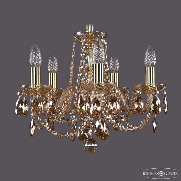 Подвесная люстра Bohemia Ivele Crystal 1402 золото арт. 1402/5/141 G M721