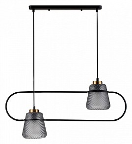 Подвесной светильник Indigo Astratto черный арт. 11016/2P Black