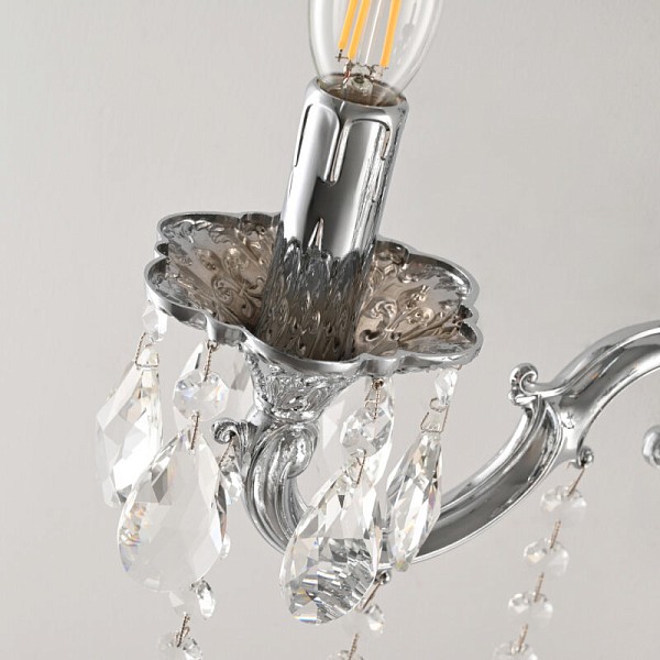 Бра Bohemia Ivele Crystal AL7801 никель арт. AL7801B14/2/175 B Ni