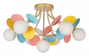 Потолочная люстра Arte Lamp Peacock золото арт. A1369PL-7MD