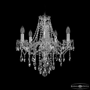 Подвесная люстра Bohemia Ivele Crystal 1415 никель арт. 1415/5/165 Ni