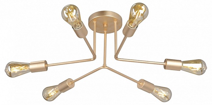 Люстра на штанге Vitaluce V3071 желтый арт. V3071-8/6PL