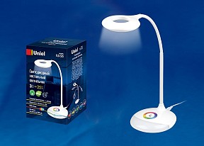 Настольная лампа офисная Uniel TLD-535 белый арт. TLD-535 White/LED/250Lm/5500K/Dimmer