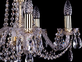 Подвесная люстра Bohemia Ivele Crystal 1402 золото арт. 1402/5/160/G