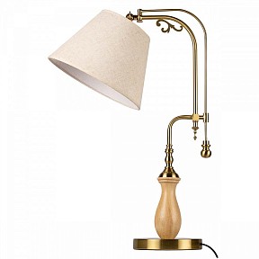 Настольная лампа декоративная Loft it Elaine бронза арт. 10569T Light wood