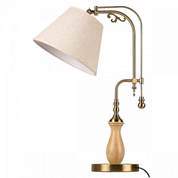 Настольная лампа декоративная Loft it Elaine бронза арт. 10569T Light wood