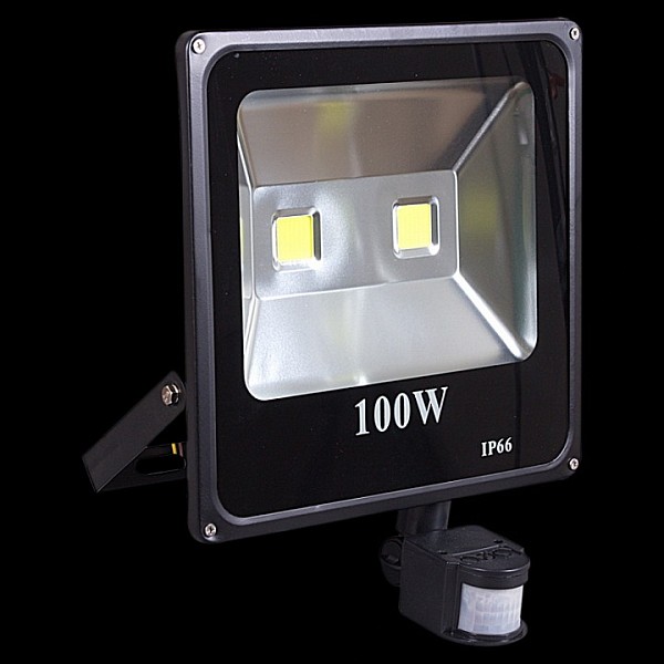Прожектор Reluce  черный арт. 54100-0.2-001QY LED100W+SENSOR BK