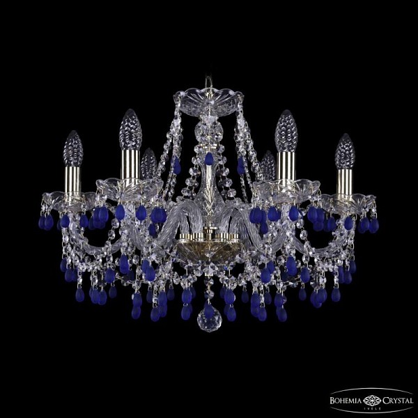 Подвесная люстра Bohemia Ivele Crystal 1410 золото арт. 1410/6/195 G V3001