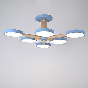 Люстра на штанге Imperiumloft TURNA Blue голубой арт. TURNA-B01