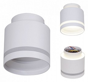 Накладной светильник Reluce Technical 53001 белый арт. 53001-9.5-001IL GX53+LED3W WT