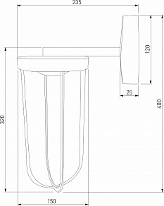Светильник на штанге Elektrostandard Ritz черный арт. Ritz (35183/D) черный