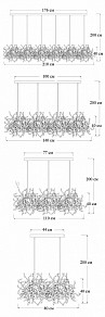 Подвесная люстра Imperiumloft Tezani Argent хром арт. 40.1444