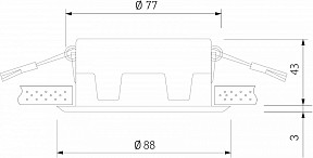 Встраиваемый светильник Elektrostandard Basic черный арт. 25082/LED
