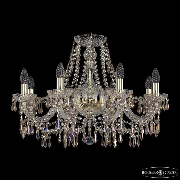 Подвесная люстра Bohemia Ivele Crystal 1403 золото арт. 1403/8/240 G R801