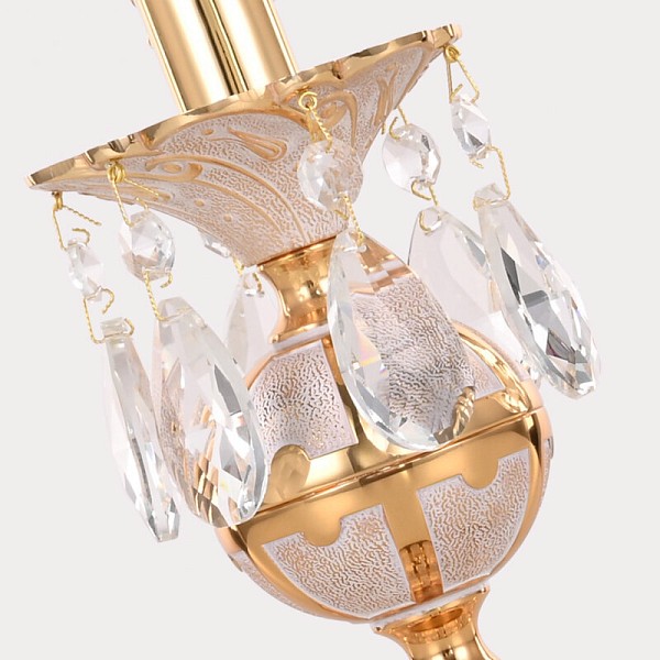 Настольная лампа декоративная Bohemia Ivele Crystal AL77 золото арт. AL77500L/1-23 GW